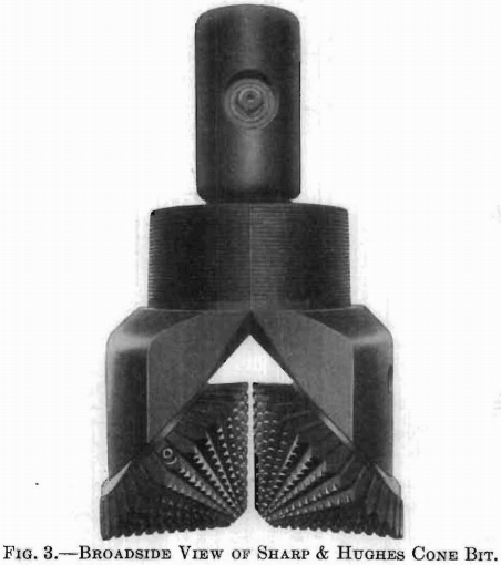 broadside-view-of-sharp-&-hughes-cone-bit