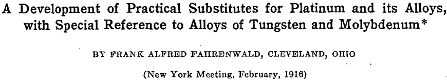 platinum alloys substitutes