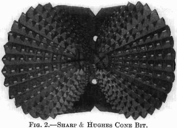 rotary-drill-sharp-and-hughes-cone-bit
