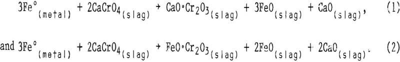 chromium leaching equation
