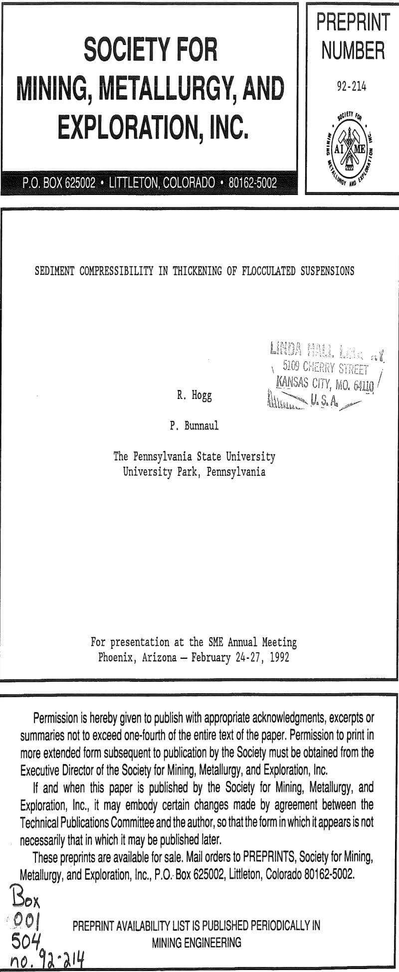 sediment compressibility in thickening of flocculated suspensions