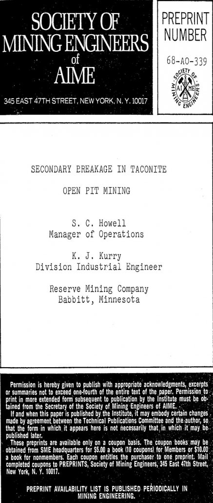 Secondary Breakage in Taconite Open Pit Mining - 911Metallurgist secondary breakage in taconite open pit mining