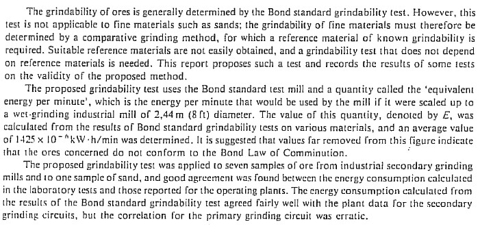 Levin Grindability Index Test Method & Procedure - 911Metallurgist Grindability Index Test Method Procedure
