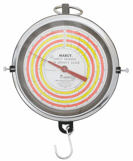 Specific Gravity to Density of Pulp or Slurry - 911Metallurgist Marcy Density Scale