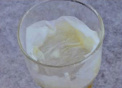 Wash gold water that attached to the filter paper by using a spray bottle. If gold color changes to white, show that out. (Do not fill much water 3 times of gold water)